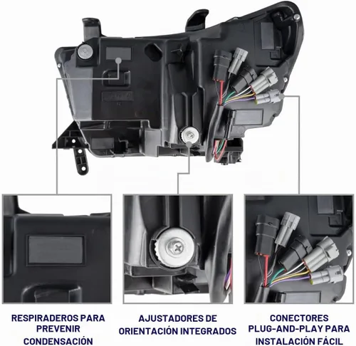 Vista 7 de Form Lighting Faros LED secuenciales compatibles con Toyota Sequoia 2008-2017 (par)