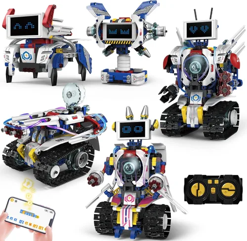 Vista 10 de HPROMOT Robot de juguete RC para niños, robot de control remoto, sensor de gestos inteligente, recargable y programable, robot para caminar, bailar