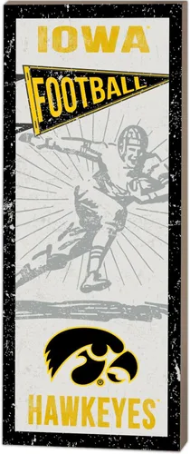Vista 5 de KH Fan de los deportes 7"x18" reproductor de Notre Dame Fighting Irish clásico Wall Sign