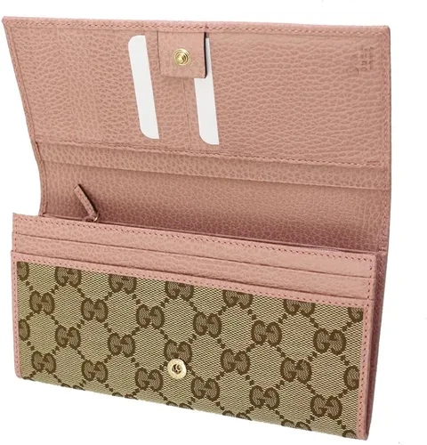 Vista 3 de Gucci GG 346058 KY9LG 8609 - Cartera larga de piel rosa