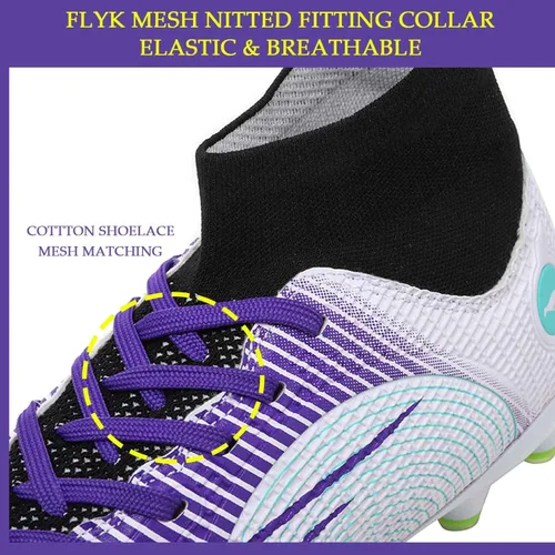 Vista 3 de HESBITEUL Zapatos deportivos para hombre, para interiores y exteriores, cómodos, de fútbol, para estudiantes, de alta potencia de agarre