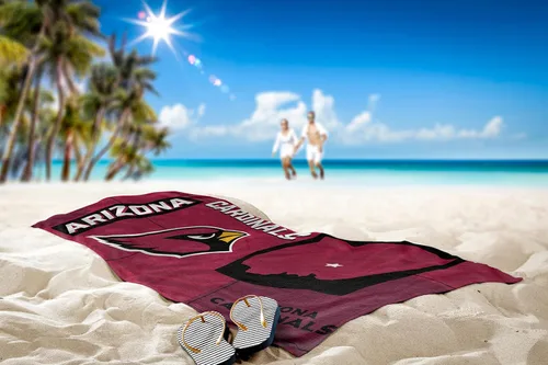 Vista 2 de Toalla de playa Northwest NFL State Line, 30x60, Arizona Cardinals