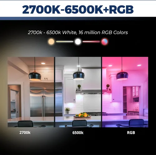Vista 3 de Lightinginside Bombillas inteligentes equivalentes a 60 W, bombilla inteligente WiFi de 800 lúmenes, 9 W, compatible con Alexa/Google Assistant