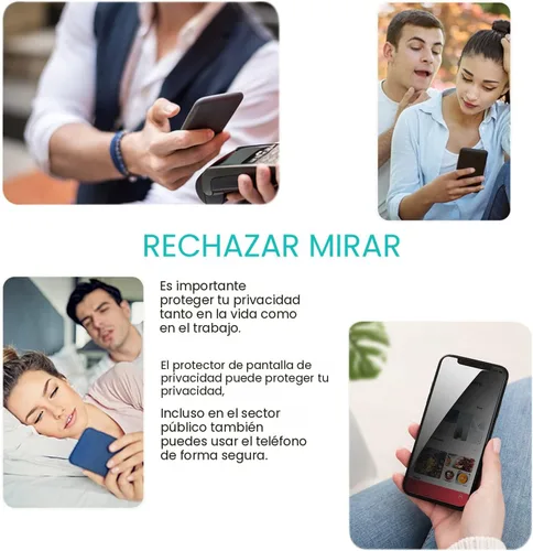 Vista 7 de PEHAEL Protector de pantalla de privacidad para iPhone 11 Pro Max/iPhone Xs