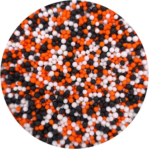 Vista 22 de NCS Gránulos comestibles Nonpareils negros, blancos y dorados – Decoración para cupcakes, pasteles y galletas, 7 onzas