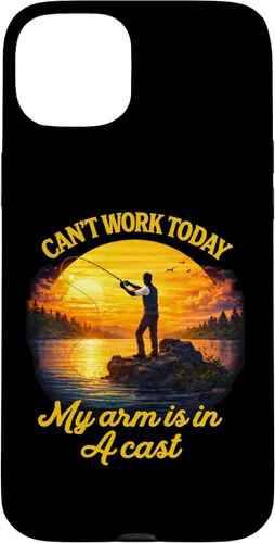 Vista 9 de Can't Work Today My Arm is in A Cast Fly Fishing Funny Humor Case for iPhone 17