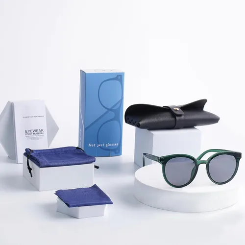 Vista 6 de Lentes de sol redondos de moda para mujeres y hombres, tonos retro de gran tamaño, bloqueo UV