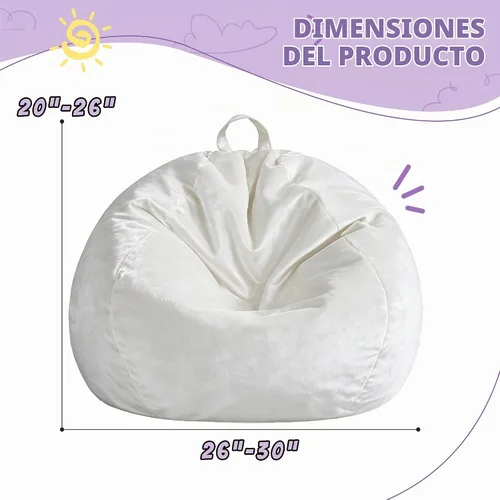 Vista 2 de Silla Puf de 2 Pies con Funda de Terciopelo Ultra Suave Sofá Puf con Espuma con Memoria Sillas Puf de Tamaño Grande Sofá Perezoso para Dormitorio