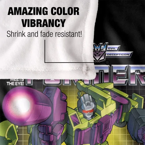Vista 4 de Transformers Devastator - Manta de tacto sedoso, súper suave, 36 x 58 pulgadas