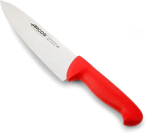 Vista 8 de Arcos Cuchillo de chef serie 2900 – Hoja de acero inoxidable de nitro, mango negro de polipropileno, plata, sistema de identificación