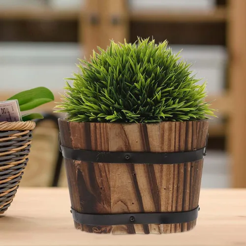 Vista 3 de Macetas para plantas de decoración retro para interiores, macetas rústicas, balcón, jardín, maceta rústica, maceta de bonsái, maceta suculentas