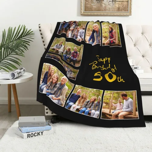 Vista 41 de JCETUNO Regalos personalizados de San Valentín para él y ella, mantas personalizadas con foto, mantas de fotos personalizadas, mantas de fotos