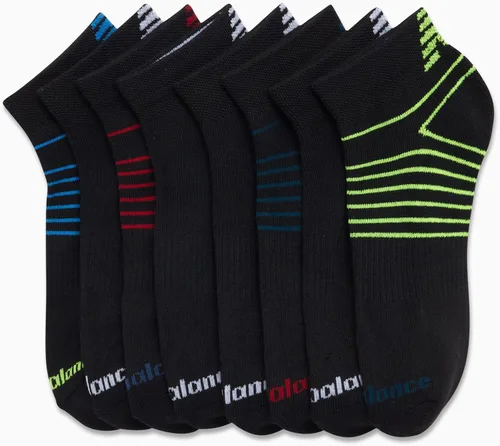 Vista 4 de New Balance Calcetines para niño - Calcetines acolchados de rendimiento (8 unidades)