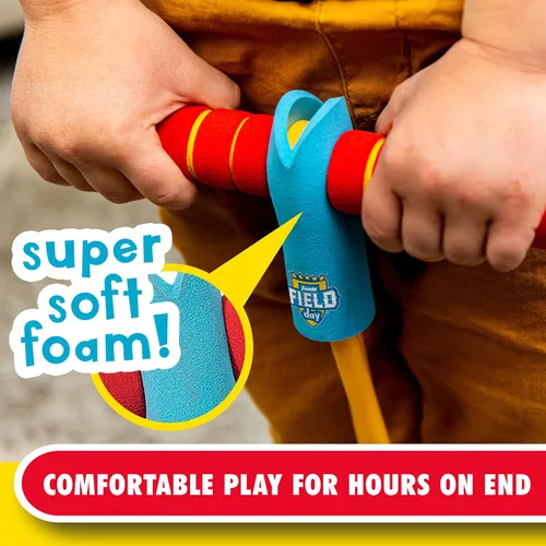 Vista 4 de Franklin Field Day Pogo Stick - Palo de espuma para niños + tolva para niños a partir de 3 años - Perfecto para juguete de interior + exterior