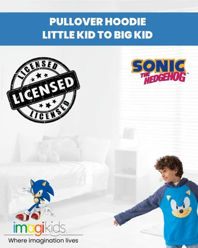 Vista 2 de SEGA Tails Sonic The Hedgehog Knuckles - Sudadera con capucha para niños pequeños y grandes