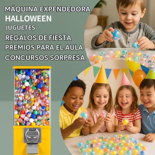 Vista 7 de 100 unidades de máquinas expendedoras de 2 pulgadas, cápsulas de máquina de chicle, cápsulas de plástico transparente, cápsulas rellenables