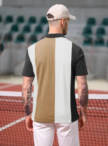Vista 3 de PJ Paul Jones Camiseta polo de golf de ajuste cómodo para hombre