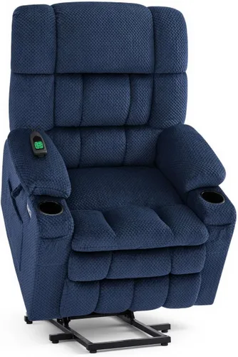 Vista 22 de MCombo 7893 - Sillón reclinable pequeño de doble motor para ancianos Beige