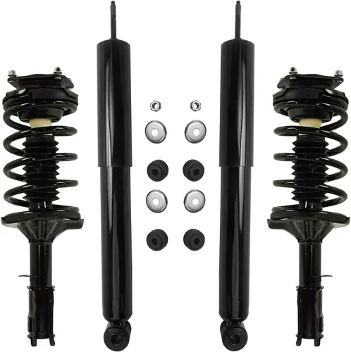 Vista 95 de Detroit Axle - Kit de amortiguadores de 4 puntales para Ford Escape 14-19, 2 puntales delanteros con resorte helicoidal 2 amortiguadores traseros