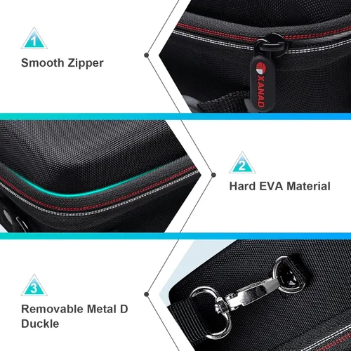 Vista 3 de XANAD Funda rígida para cámara Sony Alpha ZV-E10 / ZV-1 / ZV-1F / ZV-1 II Vlogging con kit de accesorios Vlogger trípode (GP-VPT2 BT) y micrófono