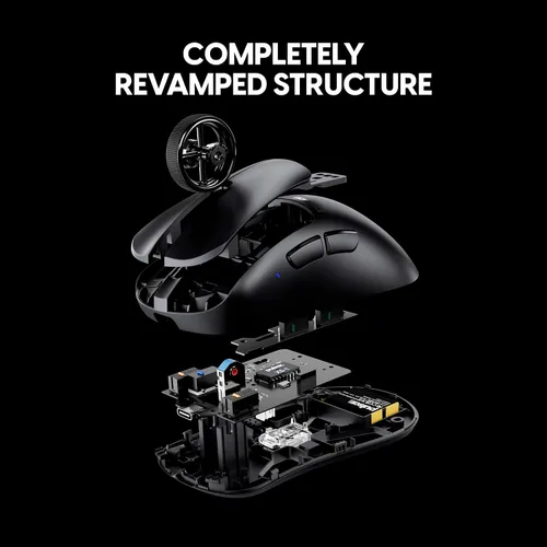 Vista 4 de Pulsar Gaming Gears Xlite v4 Mouse inalámbrico para juegos, mini, color Blanco