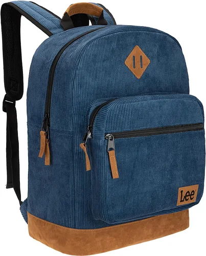Vista 7 de Lee Authentic Jeans Company - Mochila de estudio para clase, funda acolchada para portátil de 15.6 pulgadas (negro)