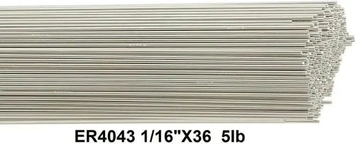 Vista 2 de Aluminio 4043 TIG varilla de soldadura TIG Alambre de soldadura ER4043 1/16 "X36" 5Ib Box Tig Rod (1/16 "caja de 5 libras)