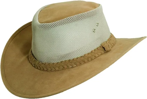 Vista 3 de Dorfman Pacific Co. sombrero absorbente con lados de malla para hombre