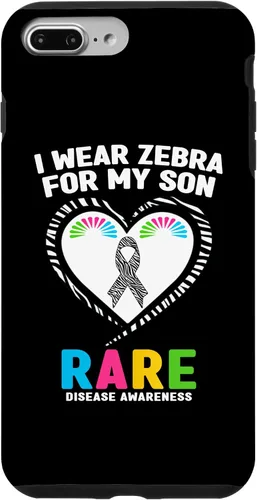 Vista 12 de I Wear Zebra for My Son Rare Disease Awareness Day 2026 Case for iPhone 17