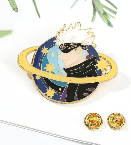 Vista 4 de Anime Enamel Pins - Cartoon Character Figure Cosplay Lapel Pin Metal Brooches Badges Gifts for Fans