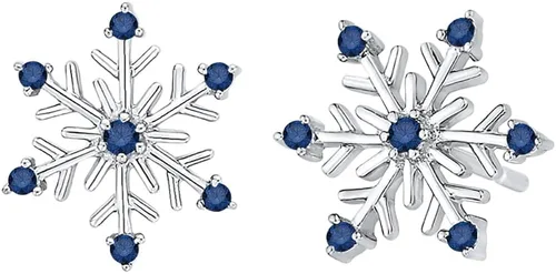 Vista 2 de KATARINA Pendientes de diamante azul de 012 quilates en oro o plata