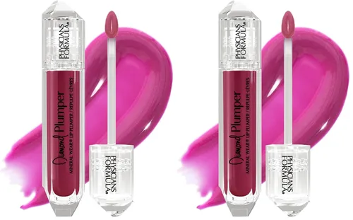 Vista 12 de Physicians Formula Mineral Wear Diamond Lip Plumper Gloss, dermatológicamente probado, diamante de bayas brillantes