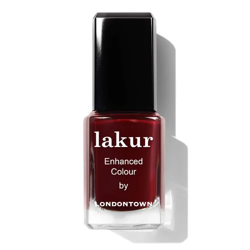 Vista 23 de LONDONTOWN Lakur Nail Polish - Red, Long-Lasting, Streak-Free, Chip-Resistant 21+ Free Non-Toxic Vegan Nail Color, Strengthens & Hydrates Nails