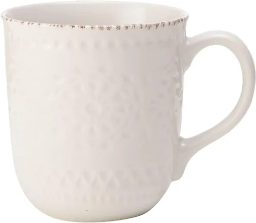 Vista 9 de Pfaltzgraff Chateau Cream Juego de vajilla de gres de 16 piezas, servicio para 4, color blanco hueso
