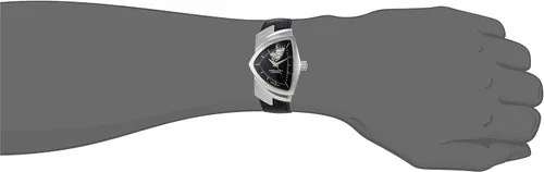 Vista 3 de Hamilton Reloj de hombre con forma de escudo automático de corazón abierto Ventura H24515732, Negro