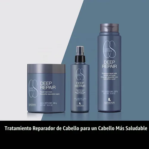 Vista 6 de Lendan - Mascarilla Reparadora Capilar - Reparación Profunda - 16.9 fl oz - Para Cabello Dañado - Con Queratina Hidrolizada - Mejora el Brillo