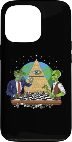 Vista 10 de Funda para iPhone 14 Pro Alien Illuminati Conspiracy Theory All Seeing Eye Aliens