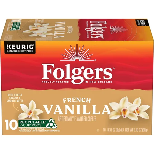 Vista 26 de Folgers Café con sabor artificial a caramelo mantecoso, cápsulas Keurig K-Cup, caja de 10
