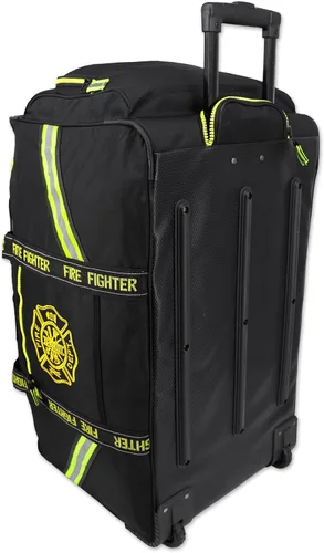 Vista 2 de Lightning X Premium - Bolsa de equipo de bomberos rodante con ruedas, mango retráctil, totalmente moldeada, 3 colores Negro