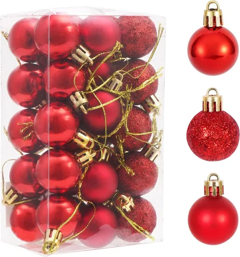 Vista 8 de 30 unidades de adornos de bola de Navidad, decoraciones de árbol irrompibles de 2.36", bola colgante perfecta para decoración de fiestas navideñas