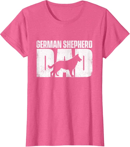 Vista 87 de Camiseta de pastor alemán para el día del padre del dueño de perros caninos, Negro