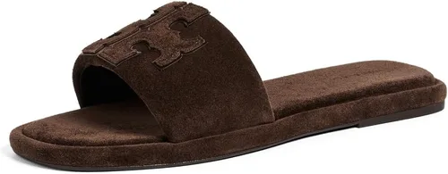 Vista 6 de Tory Burch Sandalias deportivas Double T para mujer Bourbon Miele/Oro