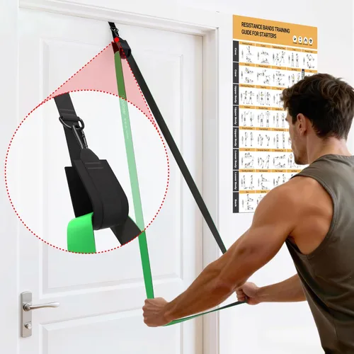 Vista 6 de Pull Up Assitance Bands, 5-Level Resistance Bands for Working Out, Pull Up Bands Set for Men & Women, Exercise Bands for Full-Body Training(5-125LBS)