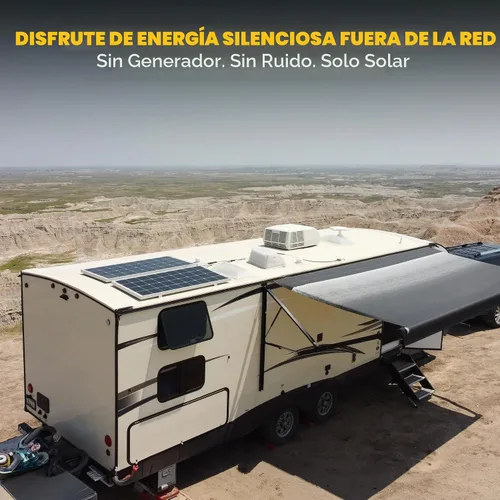 Vista 4 de ¡Go Power! Overlander juego solar Panel solar de plata