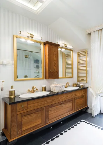 Vista 3 de Nuvo 62/1602 Caper LED Vanity latón cepillado con lente esmerilada, dorado