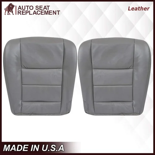 Vista 4 de Auto Seat Replacement Fundas de asiento de repuesto para Ford F250 F350 Lariat XL XLT 2003, 2004, 2005, 2006, 2007, color gris pedernal