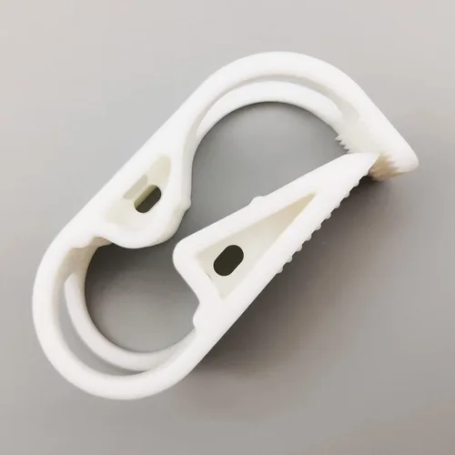 Vista 3 de Abrazadera de tubo de plástico PBT de 284.0 °F resistente al calor, clip de tubo ajustable, abrazadera de manguera de control de flujo industrial