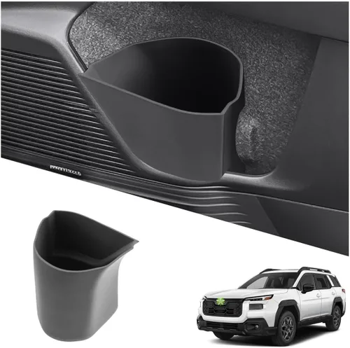Vista 8 de Ruiya Bote de basura para puerta para Tesla Model 3 2023-2025, resistente al agua, de elastómero termoplástico, cubo de basura portátil integrado