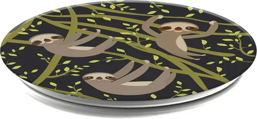 Vista 3 de PopSockets Agarre para teléfono con soporte expandible, agarre adhesivo - Sloths-A-Lot