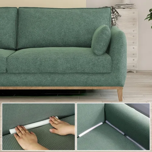 Vista 9 de Hemoton 14 fundas de sofá para sofá, sin espuma, para sofá, fundas de espuma para sofá, protector de muebles